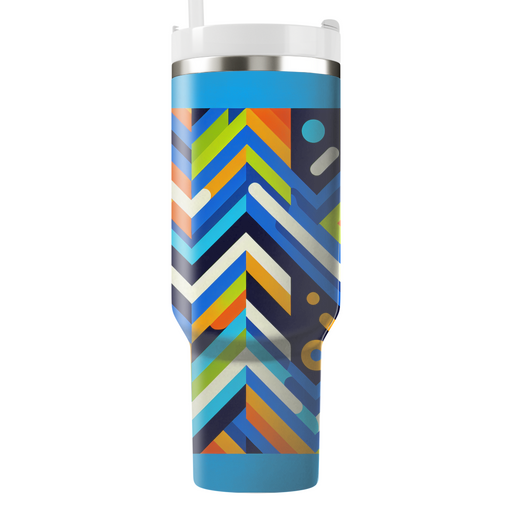 Abstract Zigzag Motion  Unique Tumblers