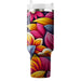 Vibrant Petal Pattern  Personalized Tumblers