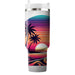 Tropical Retro Sunset  Personalized Tumblers