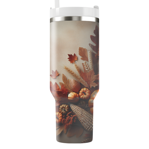 Bountiful Blessings - A Modern Thanksgiving  Travel Tumblers