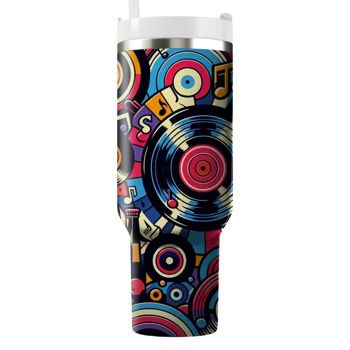 Vinyl Records Delight  Decorative Tumblers