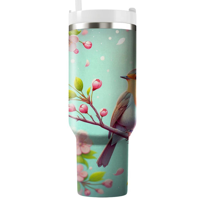 Spring Robin Melody Tumblers With Lids