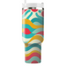 Vibrant Wave Stripes Tumbler Cups