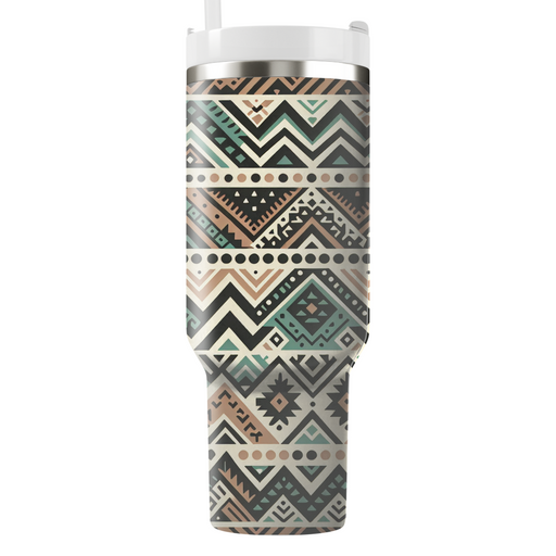 Tribal Chevron Rhythm Custom Tumblers