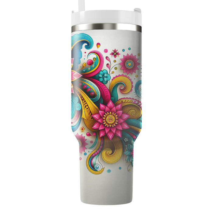 Floral Fiesta - Cultural Blossoms  Tumbler Cups