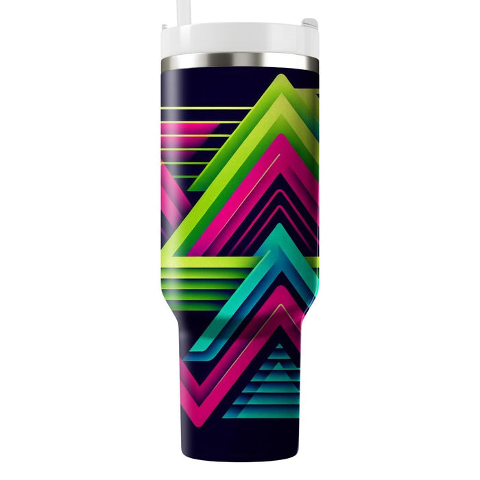 Technicolor Triangles  Tumblers For Gifts