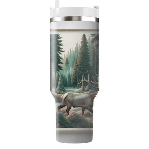 Majestic Elk Stroll  Tumblers With Lids