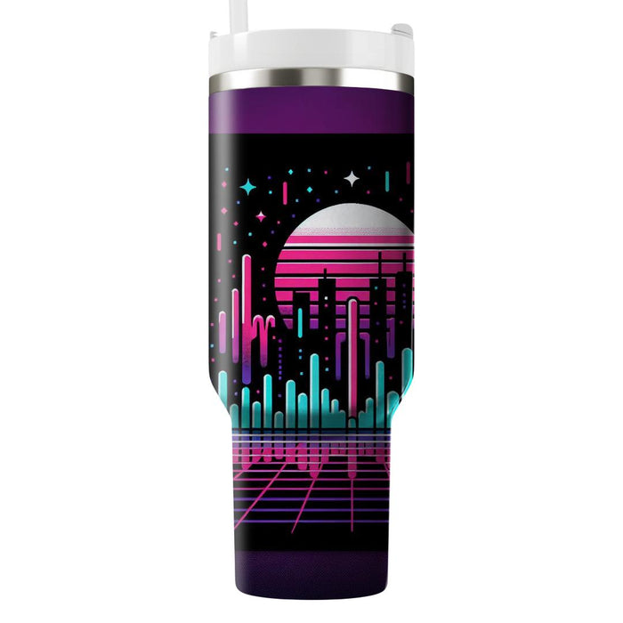 Synthwave Spectacle  Personalized Tumblers