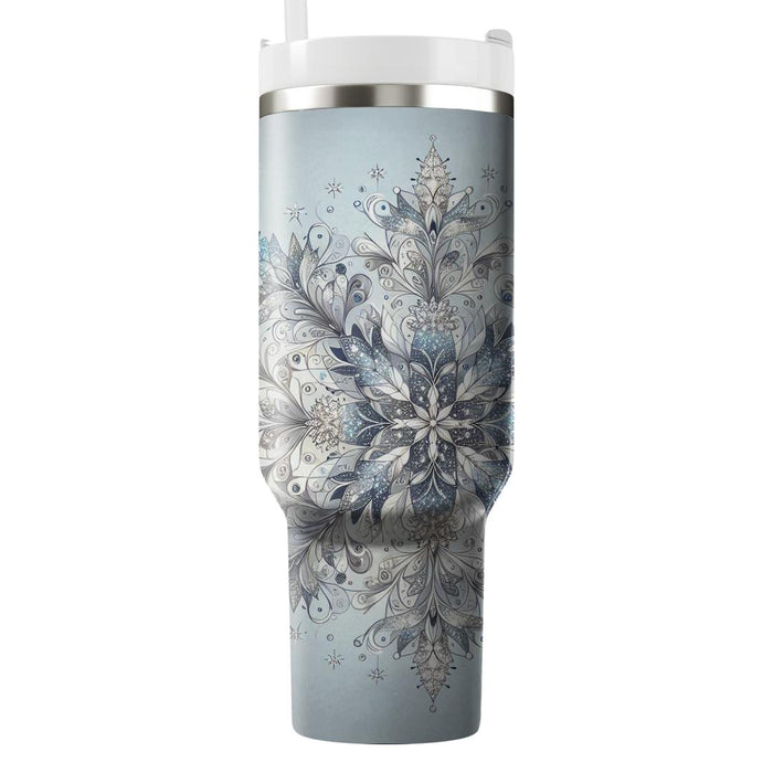 Winter Snowflake Serenity  Insulated Tumblers