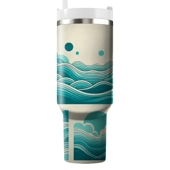 Elegant Ocean Breeze  Unique Tumblers