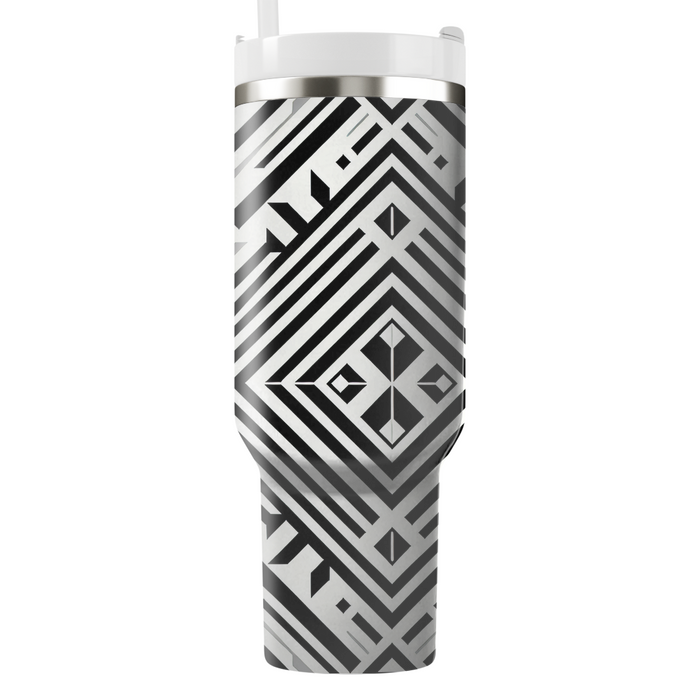 Symmetrical Diamond Pattern  Insulated Tumblers