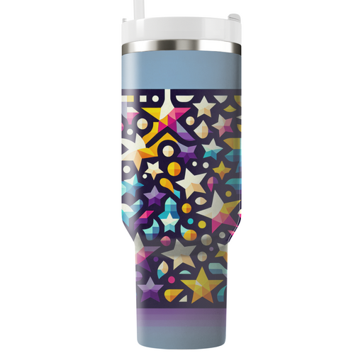 Colorful Star Mosaic Tumbler Cups