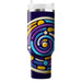 Abstract Circle Spiral  Tumblers With Lids