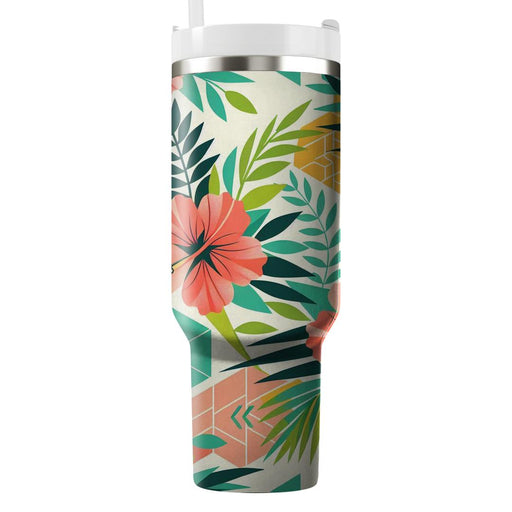 Tropical Geometric Delight  Personalized Tumblers