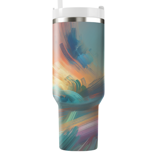 Artistic Brush Strokes  Unique Tumblers