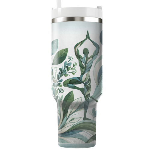 Aesthetic Harmony - International Day Of Yoga  Decorative Tumblers