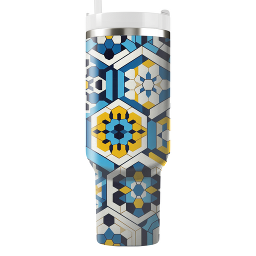 Hexagon Mosaic Delight Tumbler Cups