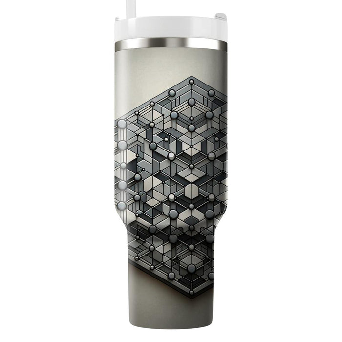 Sleek Polygon Illusion  Insulated Tumblers