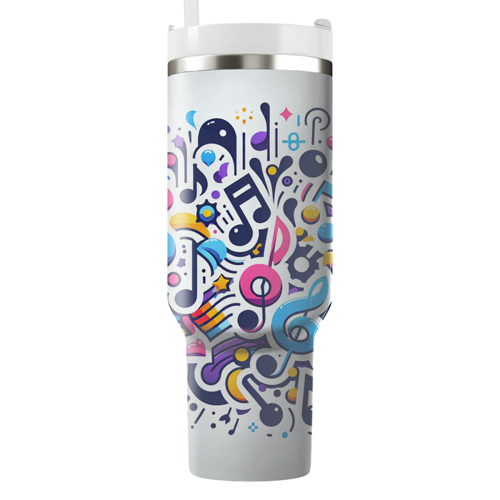 Retro Musical Notes  Custom Tumblers