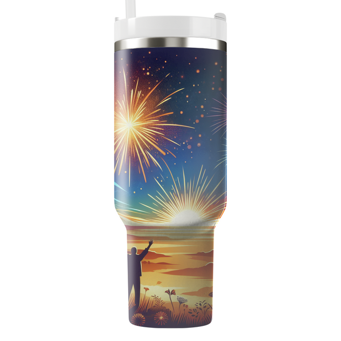 Radiant Horizons - New Year's Dawn  Decorative Tumblers