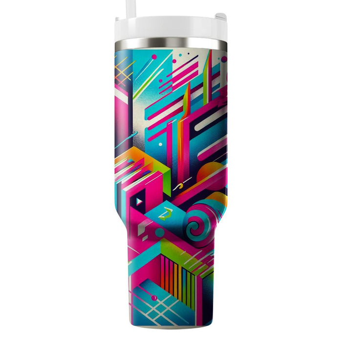 Retro Neon  Unique Tumblers