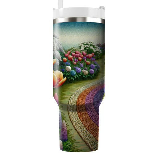 Garden Pathway  Tumblers With Lids