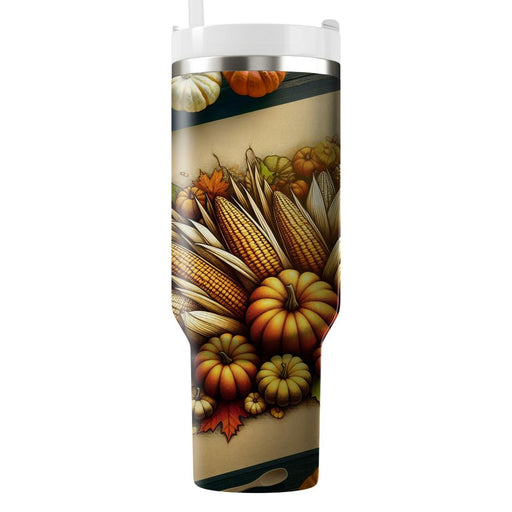 Bountiful Harvest - Global Thanksgiving  Decorative Tumblers