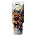 Vibrant Flora Mosaic  Decorative Tumblers