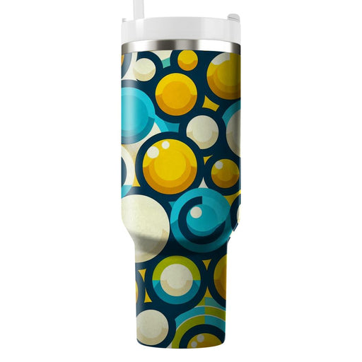 Bold Geometric Circle Pattern  Insulated Tumblers