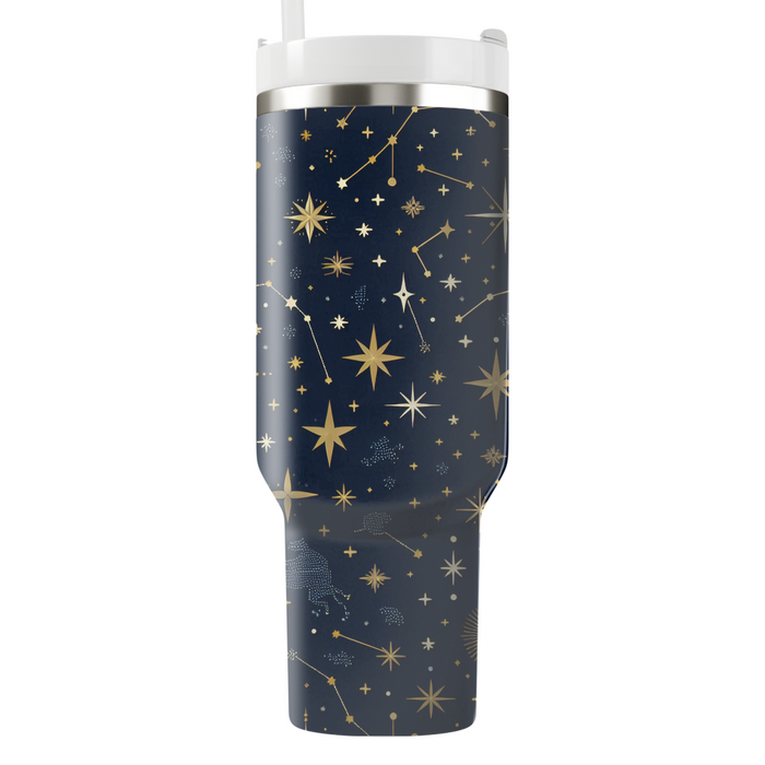 Celestial Constellation Pattern Tumbler Cups