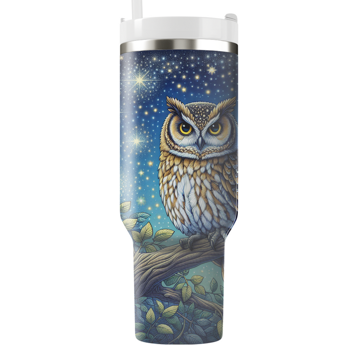 Magical Forest Owl  Tumblers With Lids