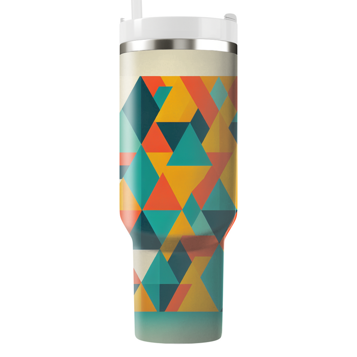 Artistic Triangular Pattern  Decorative Tumblers