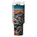 Geometric Mosaic Dreams  Travel Tumblers