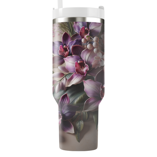 Glamorous Orchid Bliss  Tumblers With Lids