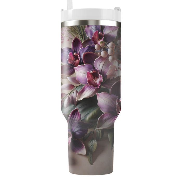 Glamorous Orchid Bliss  Tumblers With Lids