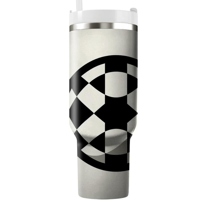 Retro Mod Checkers  Travel Tumblers