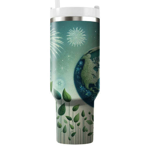 Sustainable Spirit - Eco-friendly New Year  Decorative Tumblers