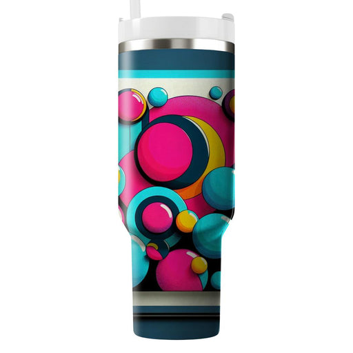 Bright Funky Circles  Decorative Tumblers