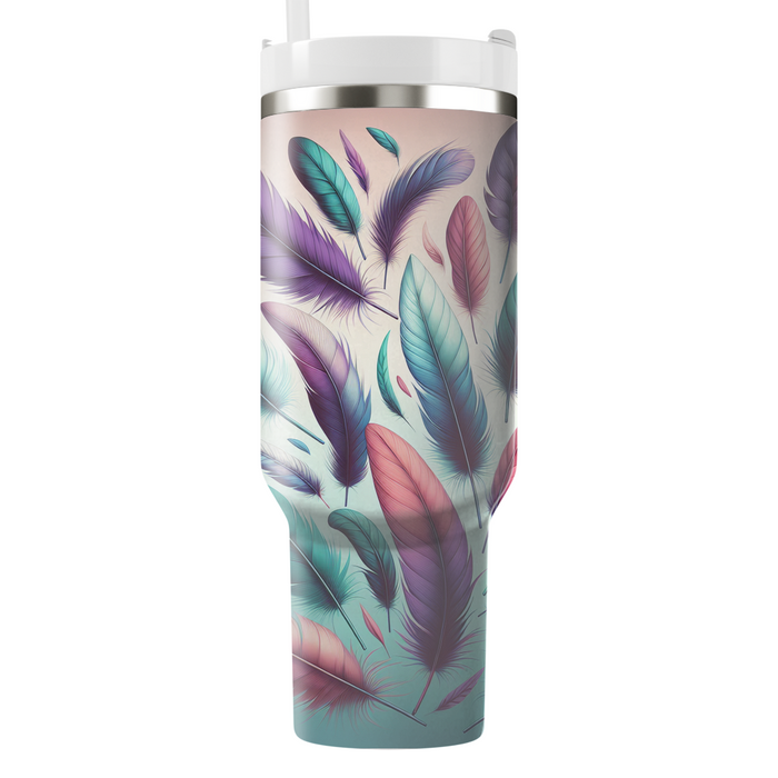 Whimsical Feather Dreams  Unique Tumblers