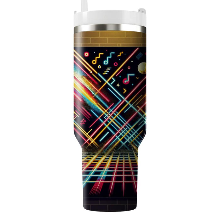 Retro Laser Light  Travel Tumblers