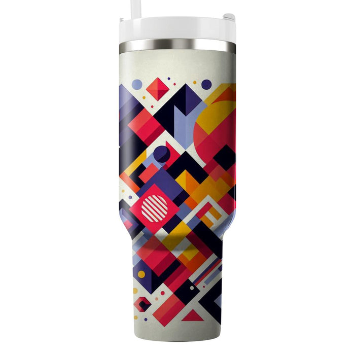 Artful Geometric Collage  Insulated Tumblers