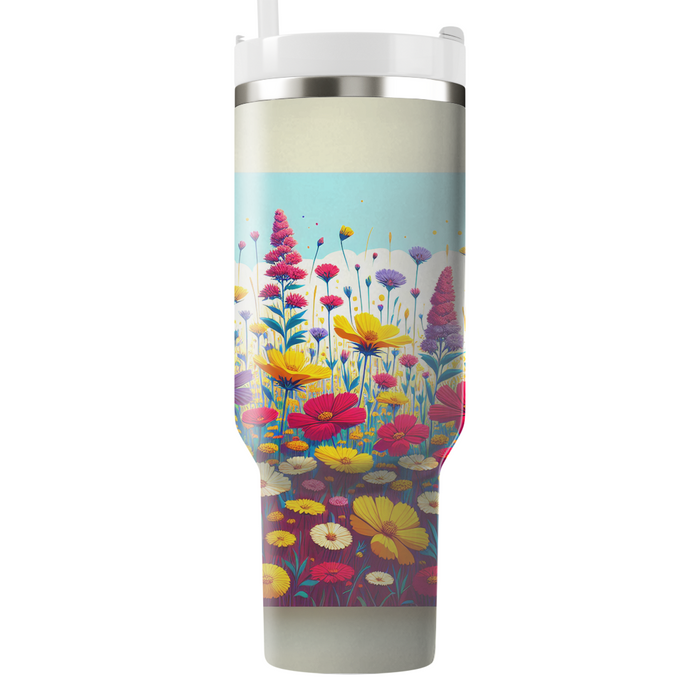 Wild Flower Power  Personalized Tumblers