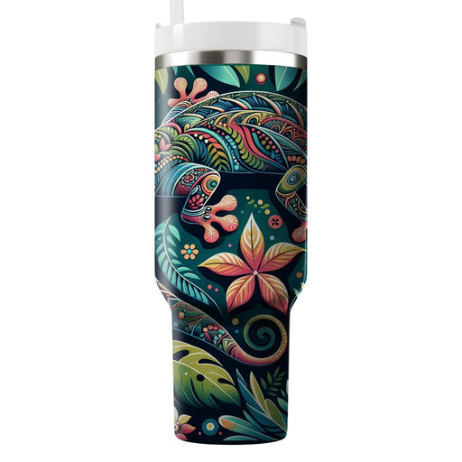 Captivating Gecko Patterns  Personalized Tumblers