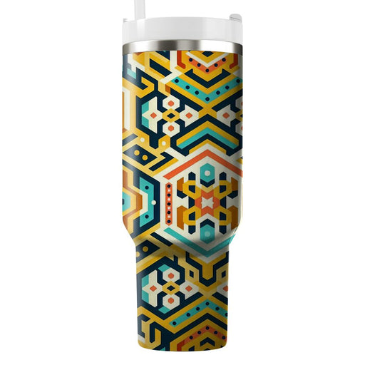 Hexagon Hive Delight  Travel Tumblers