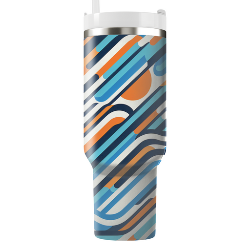 Bold Stripe Block Custom Tumblers