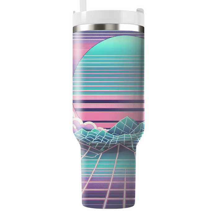 Vaporwave Landscape  Custom Tumblers