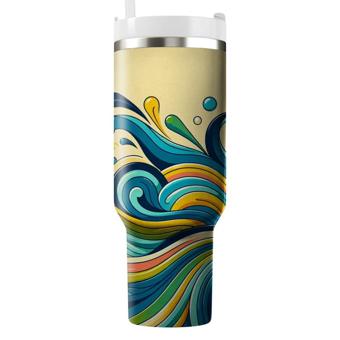 Artistic Waves  Unique Tumblers