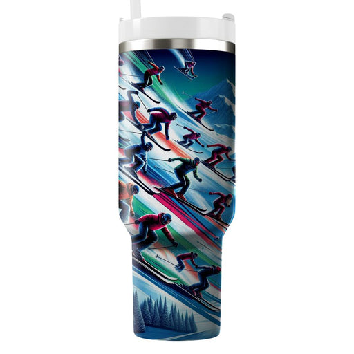 Winter Ski Resort Adventure  Insulated Tumblers