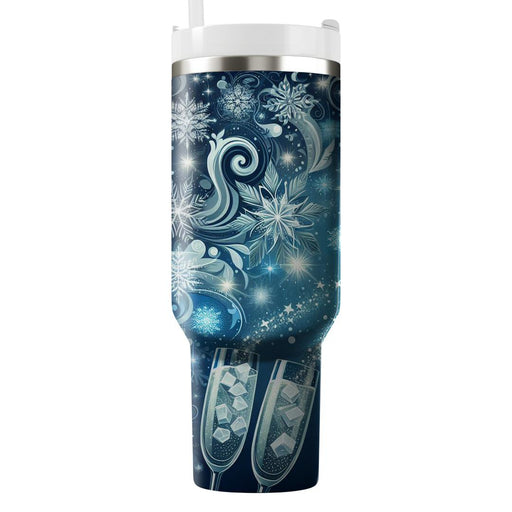 Winter Sparkling Snowflakes  Insulated Tumblers