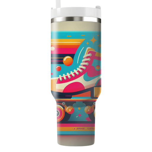 Retro Roller Skate Wall Art Custom Tumblers